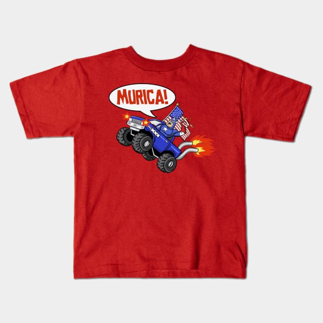 Captain Murica Kids T-Shirt by Scruffy_Nerd